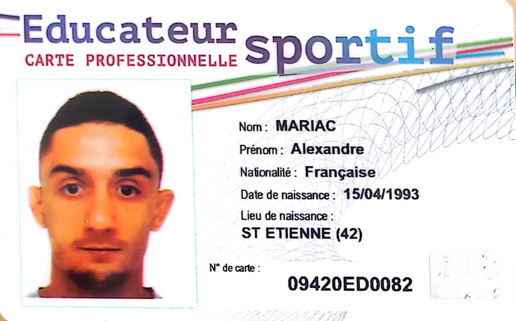 Carte Professionnelle d'Éducateur Sportif